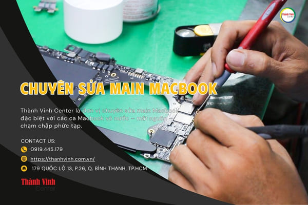 Cứu Macbook Pro 13 inch 2020 model A2289 vô nước, sửa main Macbook chuyên sâu