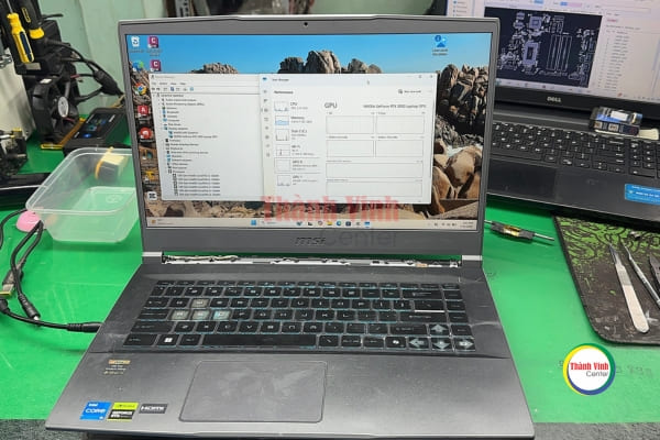 cứu main laptop MSI Thin 15 B13UC vô nước