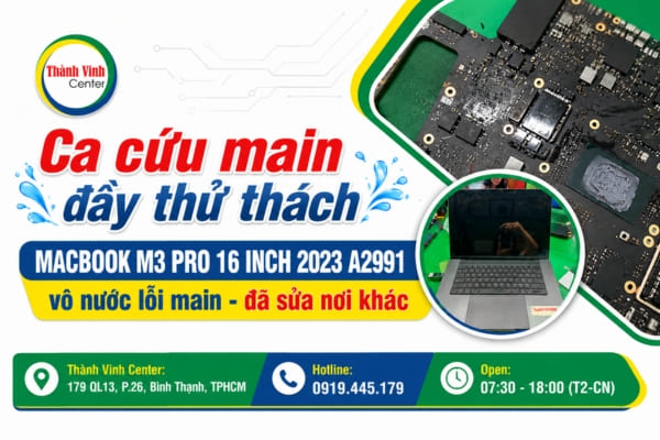 Sửa main Macbook M3 Pro 16inch 2023 A2991