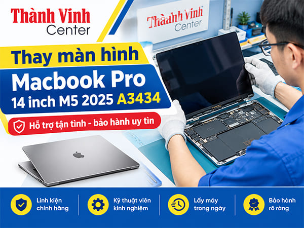 màn hình MacBook Pro 14 inch M5 2025 A3434