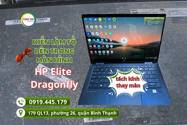tách kính thay màn hình laptop Hp Elite Dragonfly