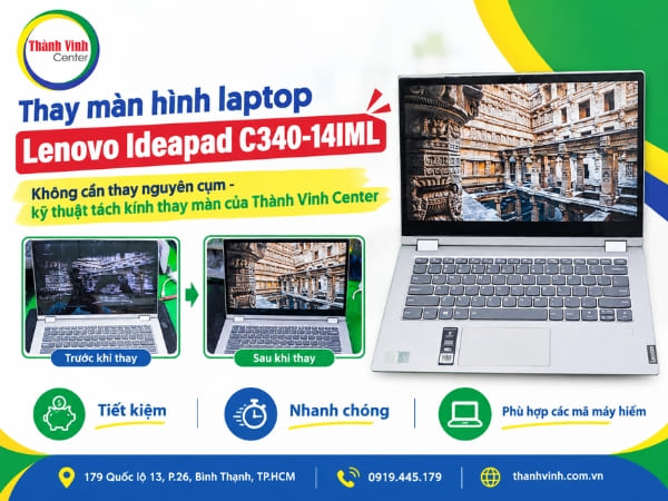 Thay màn hình laptop Lenovo Ideapad C340-14IML