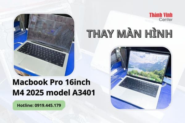 thay màn hình Macbook Pro 14inch M4 2024 model A3401