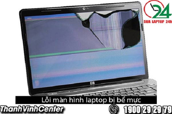 Màn hình laptop bị bể mực