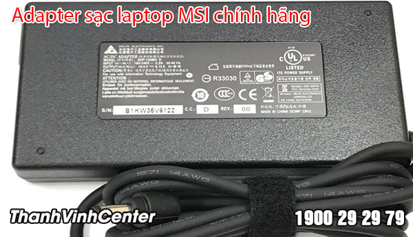 Một số thông tin về adapter sạc laptop MSI chính hãng