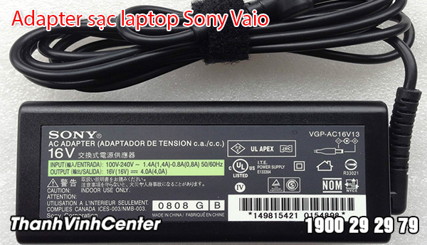 Adapter sạc laptop Sony Vaio chính hãng, chất lượng với giá thành rẻ