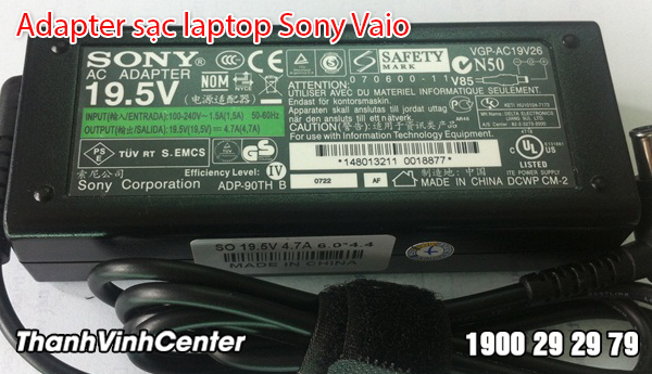 Chuyên cung cấp Adapter sạc laptop Sony Vaio chính hãng, chất lượng, cao cấp nhất