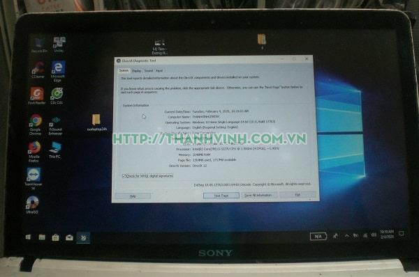 Rả xác laptop Sony SVF15217SGW SVF15 HK9