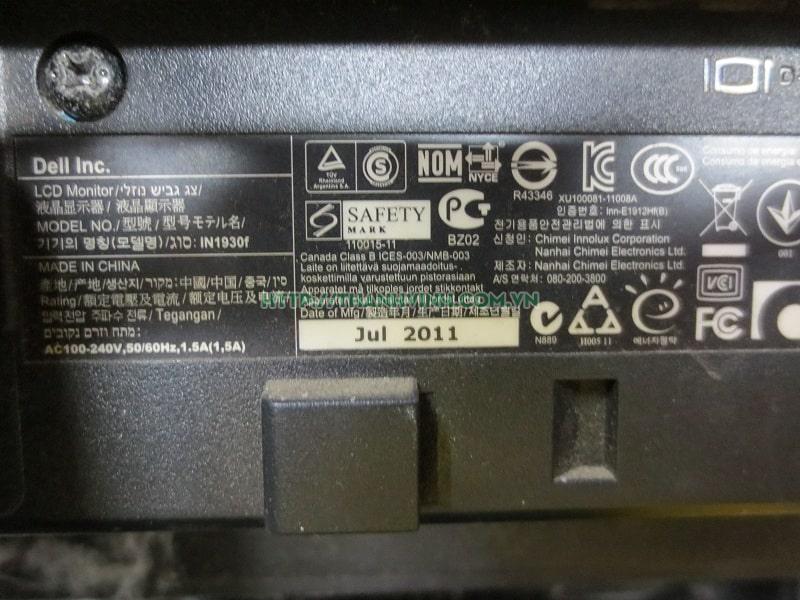 Màn hình máy tính cũ DELL IN1930f800 bị xước nhẹ 18.5''inch độ phân giải 1366 x 768 pixel.(ĐÃ bán 120620)