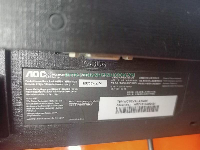 màn hình cũ LED AOC model E970s 19.5 inch công nghệ panel bền bỉ ...