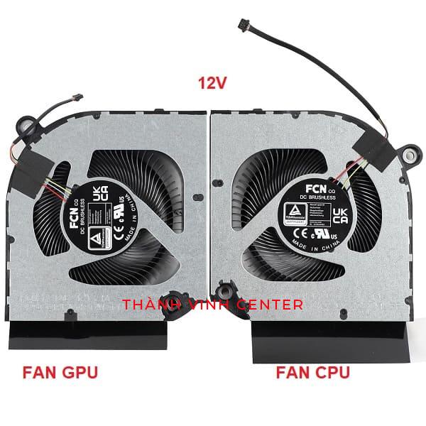 Fan Quạt tản nhiệt GPU laptop ACER Predator Helios Neo16 PHN16-71 PHN18 N22Q22 PHN18-71 DC 12V (Cáp Ngắn)