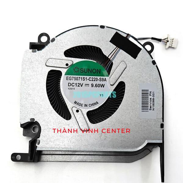 Fan Quạt Tản Nhiệt CPU Laptop HP OMEN 16-K 16-N 16K 16N Pro TPN-Q280 Máy card đồ họa 3060/3070 (12V) New