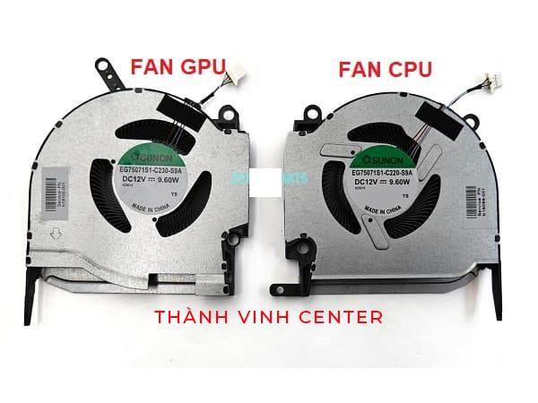 Fan Quạt Tản Nhiệt CPU Laptop HP OMEN 16-K 16-N 16K 16N Pro TPN-Q280 Máy card đồ họa 3060/3070 (12V) New