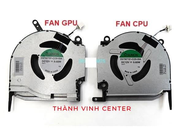 Fan Quạt Tản Nhiệt GPU Laptop HP OMEN 16-K 16-N 16K 16N Pro TPN-Q280 Máy card đồ họa 3060/3070 (12V) New