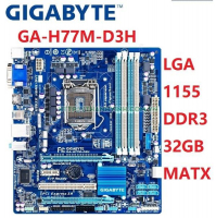 MAINBOARD GIGABYTE GA-H77M-D3H DDR3 SOCKET 1155 4 KHE RAM