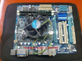 Combo Mainboard H55 Gigabyte GA H55M S2V Socket 1156 CPU I5 DDR3 8GB Fan 1156 Zin